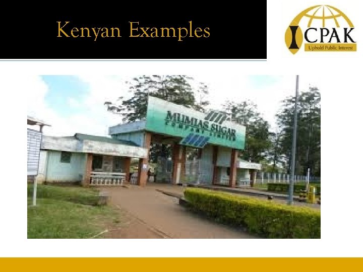 Kenyan Examples 