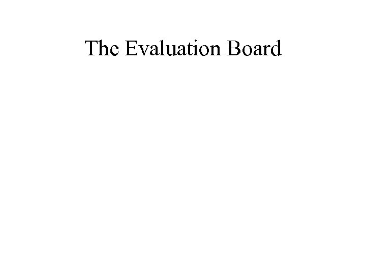 The Evaluation Board 