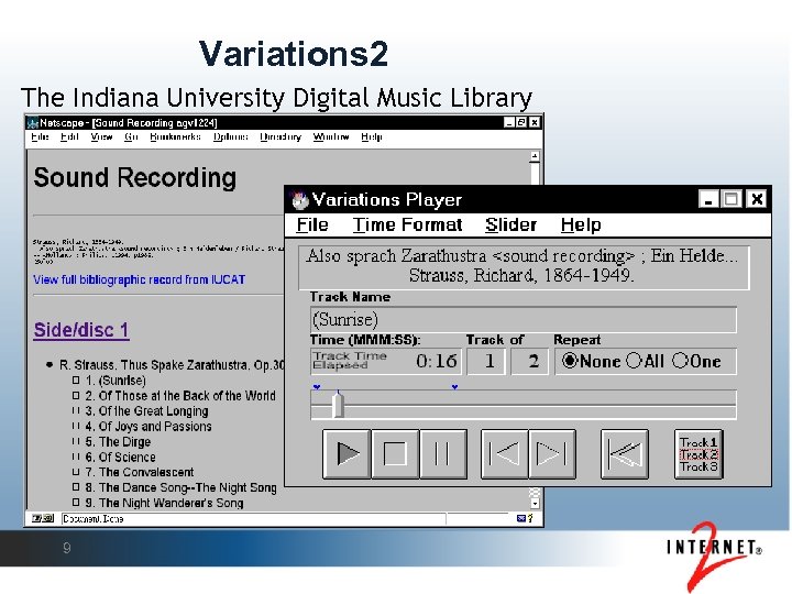 Variations 2 The Indiana University Digital Music Library 9 