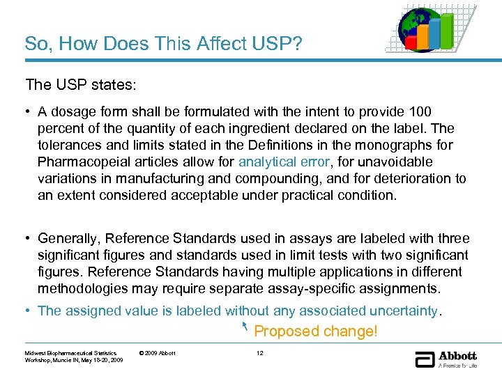So, How Does This Affect USP? The USP states: • A dosage form shall
