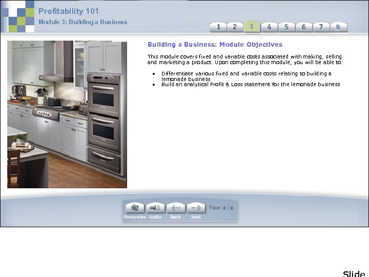 Profitability 101 Module 3: Building a Business 3 3 Building a Business: Module Objectives