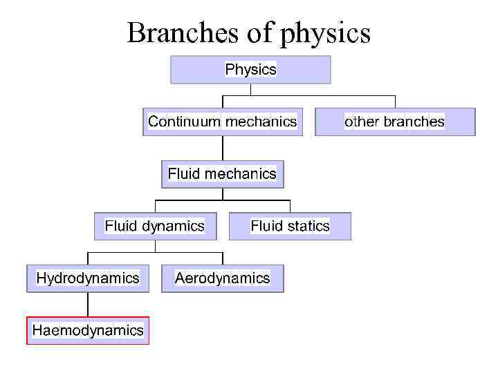 Branches of physics 