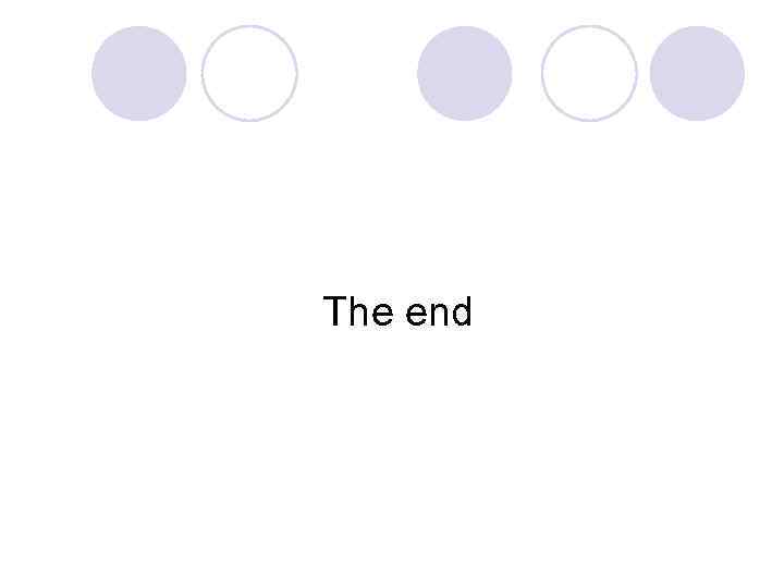 The end 