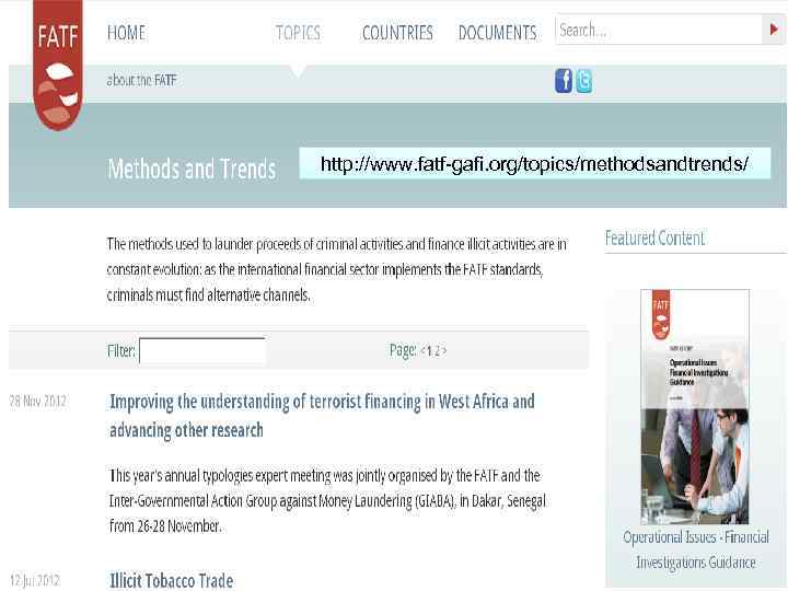 http: //www. fatf-gafi. org/topics/methodsandtrends/ 