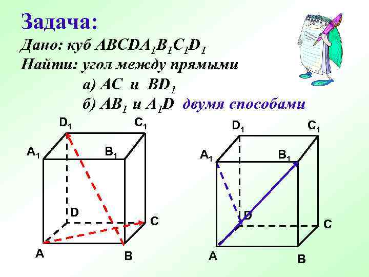 В кубе abcda1b1c1d1 найдите угол между. Дан куб abcda1b1c1d1 Найдите угол между векторами. Куб АВСД а1с1. В единичном Кубе abcda1b1c1d1 Найдите угол между прямыми a1d и ab1. Дан куб abcda1b1c1d1 Найдите угол между векторами b1b.