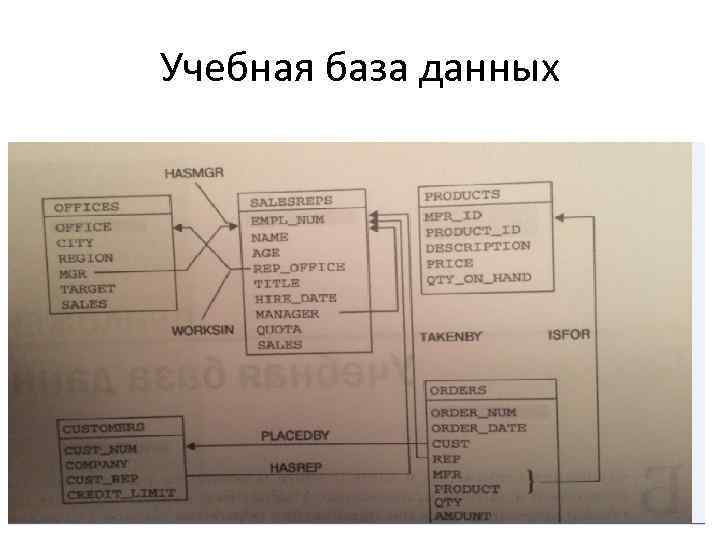 Учебная база данных 