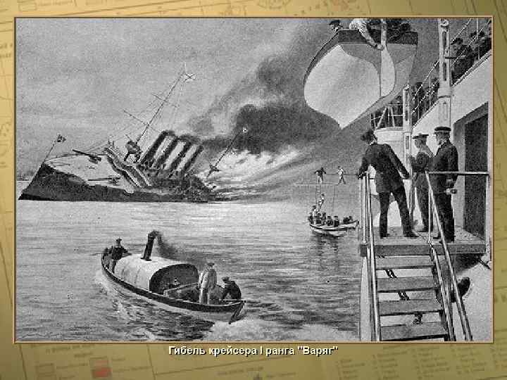 Гибель крейсера I ранга ''Варяг'' • (c) Клио Софт. http: //www. history. ru 