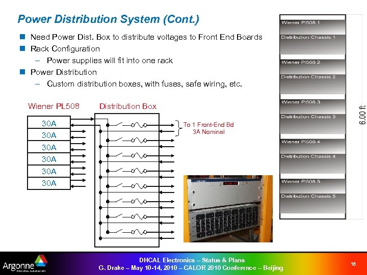 Power Distribution System (Cont. ) n Need Power Dist. Box to distribute voltages to