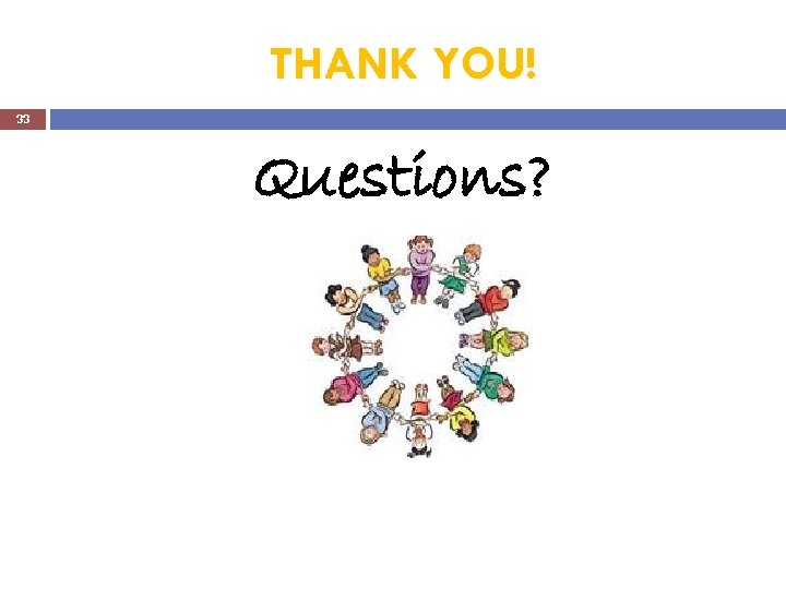 THANK YOU! 33 Questions? 
