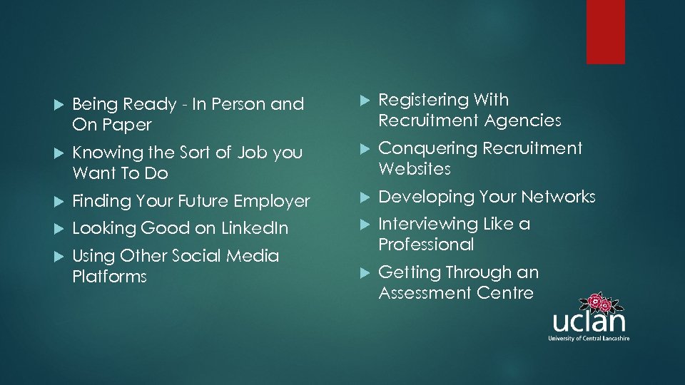  Being Ready - In Person and On Paper Registering With Recruitment Agencies Knowing