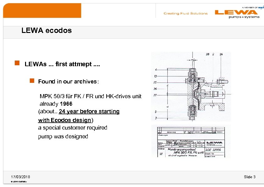 LEWA ecodos g LEWAs. . . first attmept. . g Found in our archives: