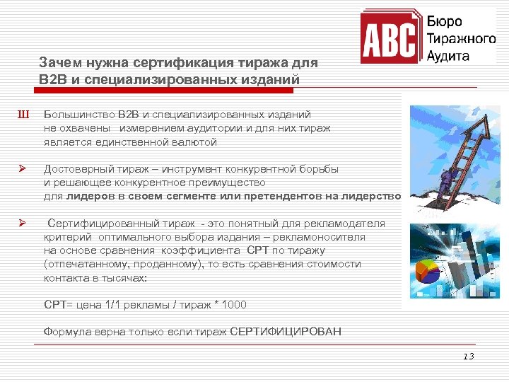 Зачем нужна сертификация тиража для В 2 В и специализированных изданий Ш Большинство В