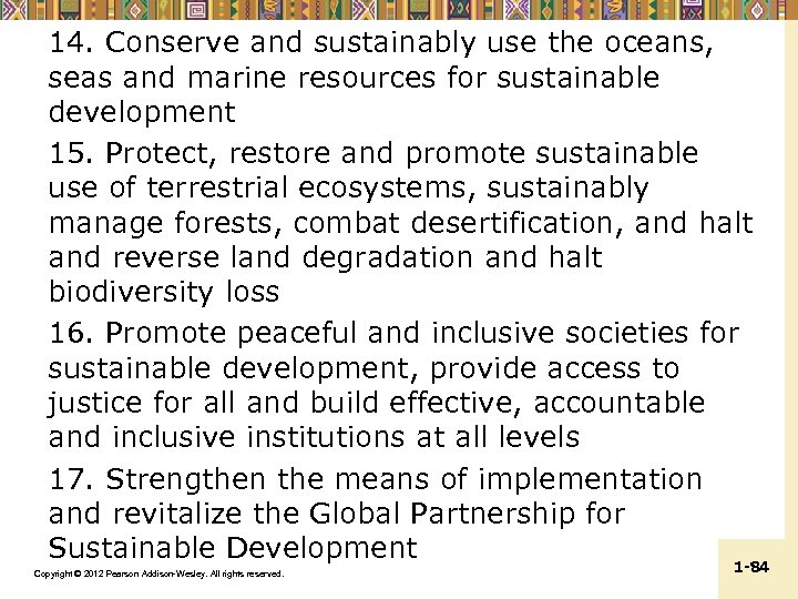 14. Conserve and sustainably use the oceans, seas and marine resources for sustainable development