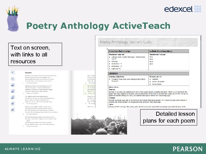 Poetry Anthology Active. Teach Click to edit Master title style • Click to edit