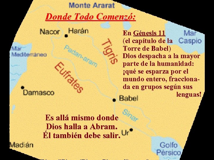 Donde Todo Comenzó: En Génesis 11 (el capítulo de la Torre de Babel) Dios