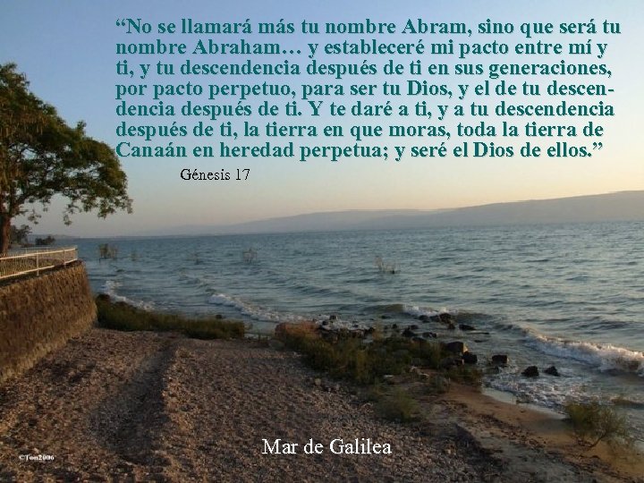 “No se llamará más tu nombre Abram, sino que será tu nombre Abraham… y