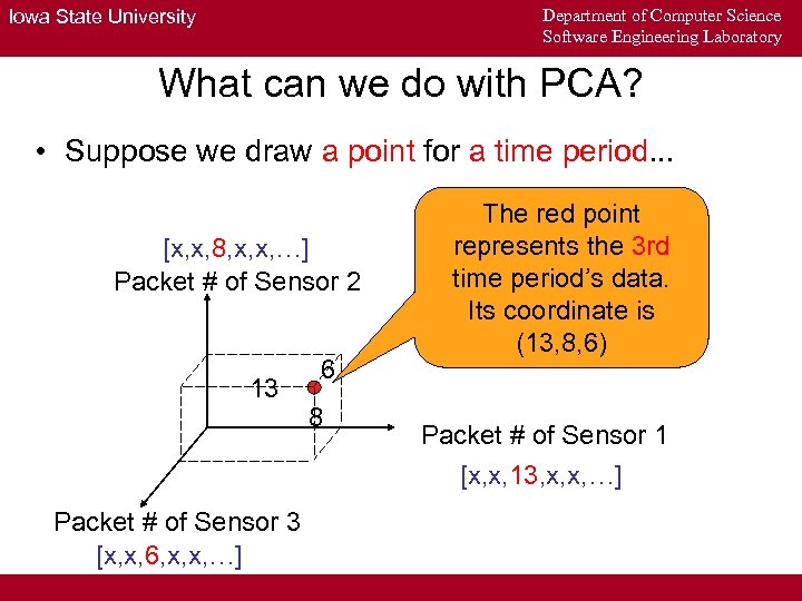 Department of Computer Science Software Engineering Laboratory Iowa State University What can we do