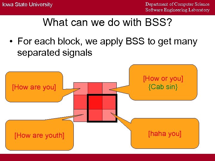 Iowa State University Department of Computer Science Software Engineering Laboratory What can we do