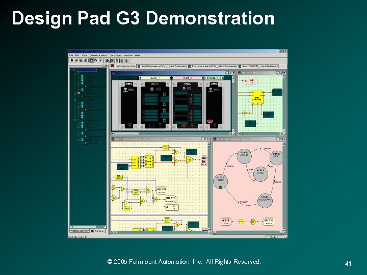 Design Pad G 3 Demonstration © 2005 Fairmount Automation, Inc. All Rights Reserved. 41