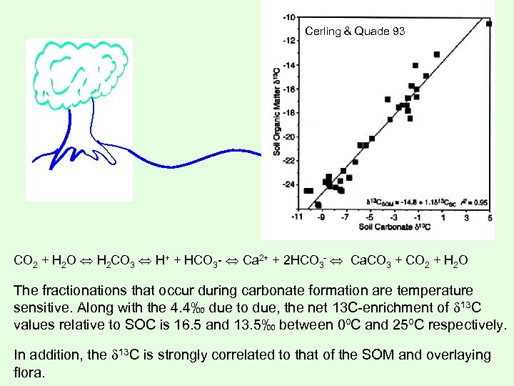 Cerling & Quade 93 CO 2 + H 2 O H 2 CO 3