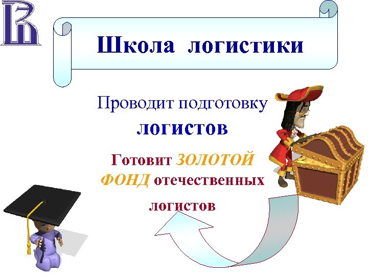Школа логистики Проводит подготовку логистов Готовит ЗОЛОТОЙ ФОНД отечественных логистов 