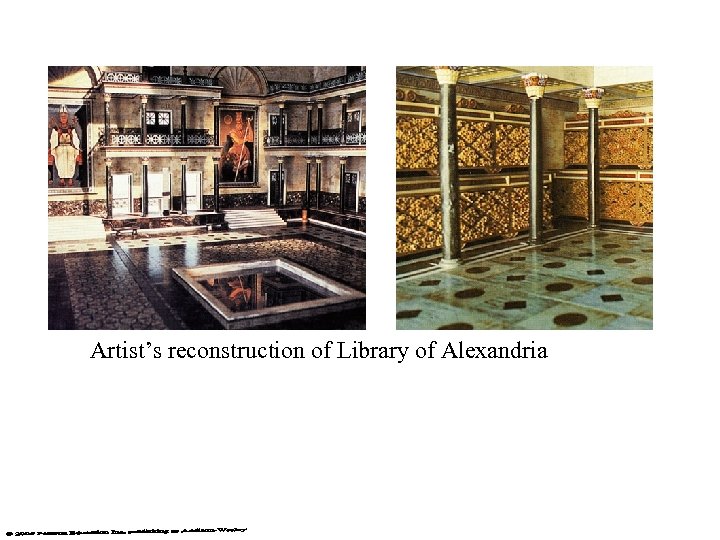 Artist’s reconstruction of Library of Alexandria 