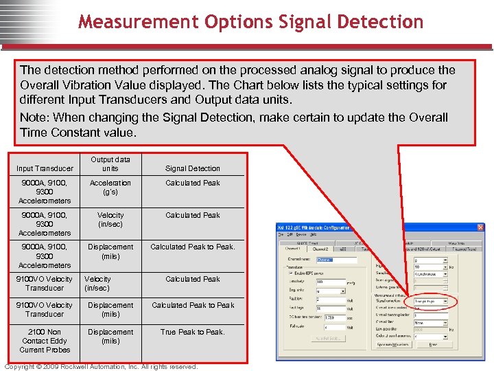 Measurement Options Signal Detection The detection method performed on the processed analog signal to