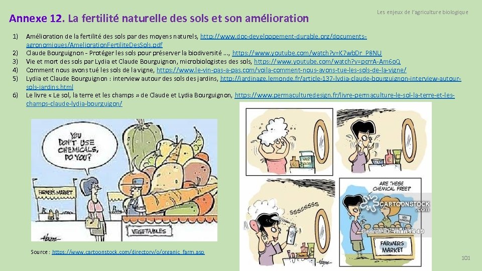 Annexe 12. La fertilité naturelle des sols et son amélioration 1) 2) 3) 4)