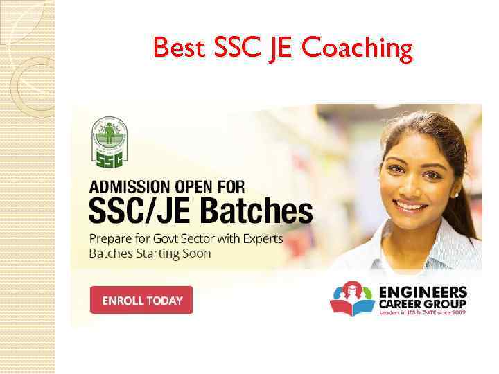 Best SSC JE Coaching 