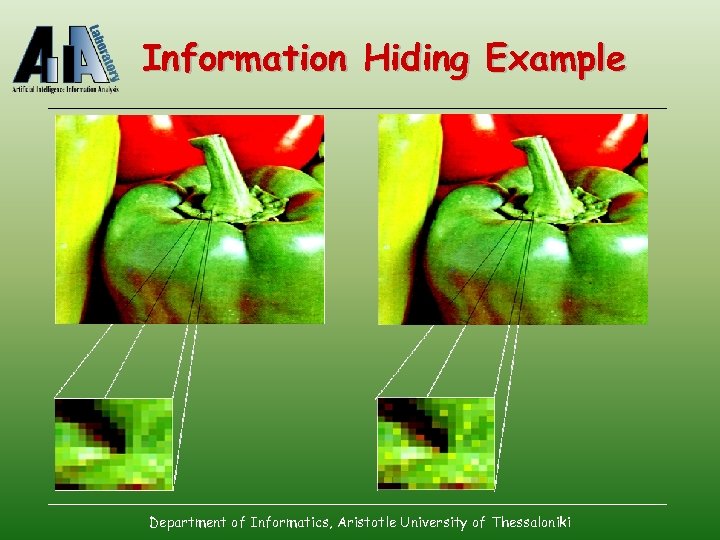 Information Hiding Example Department of Informatics, Aristotle University of Thessaloniki 
