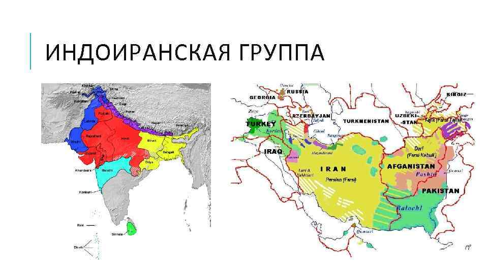 Основные языковые семьи зарубежной азии