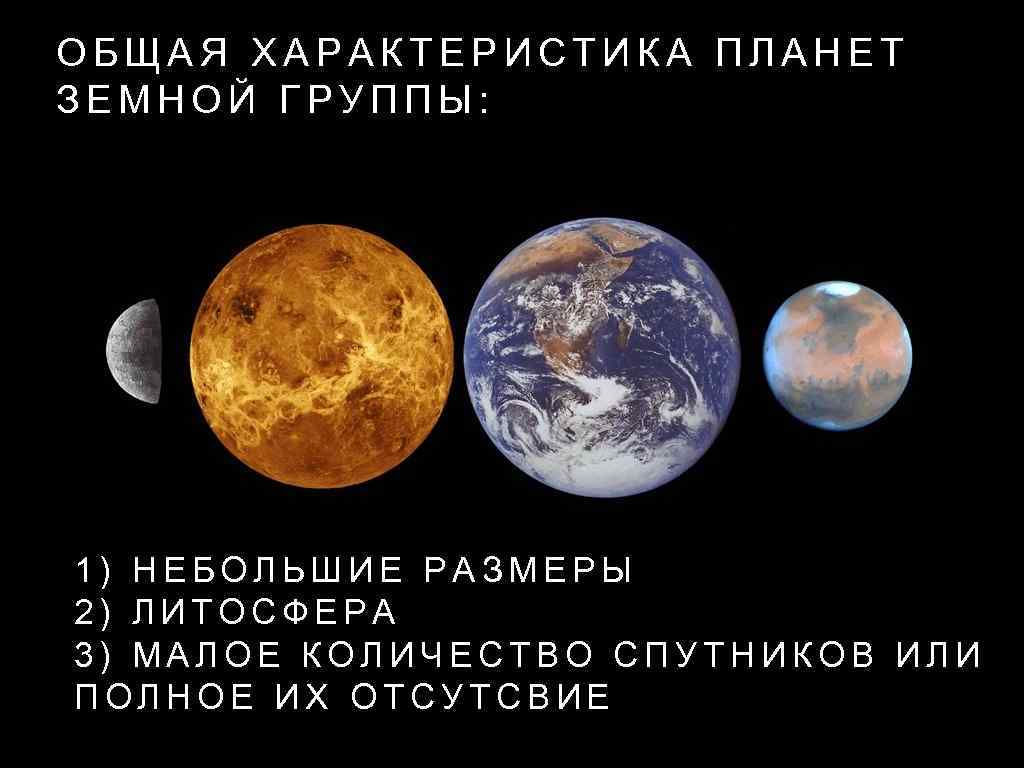 Спутники планет земной