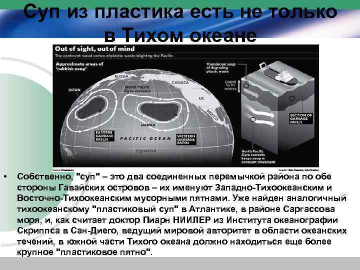 Суп из пластика есть не только в Тихом океане • Собственно, "суп" – это
