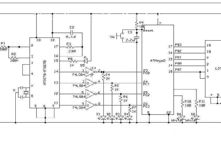 Circuit diagram of dtmf based robot: --- 