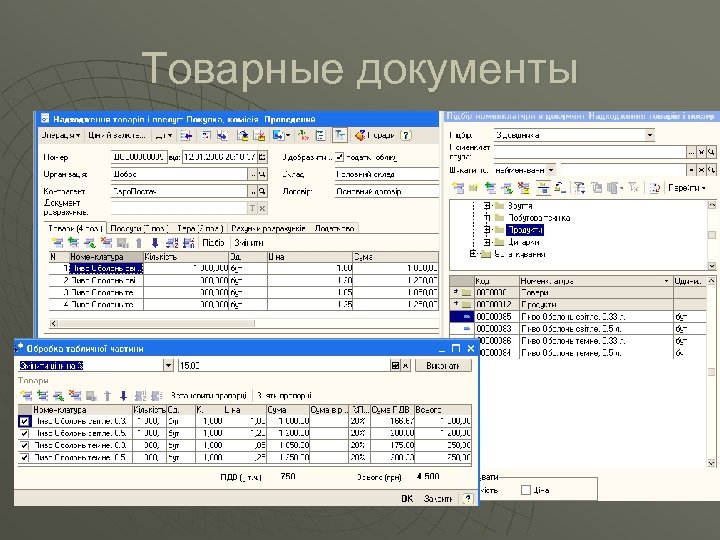 Товарные документы 