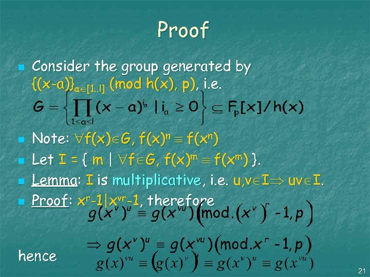 Deciding Primality Is In P M Agrawal N