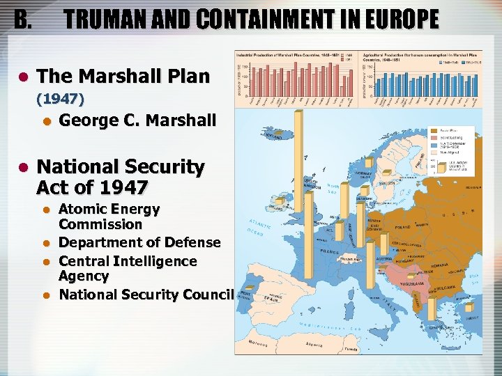B. l TRUMAN AND CONTAINMENT IN EUROPE The Marshall Plan (1947) l l George