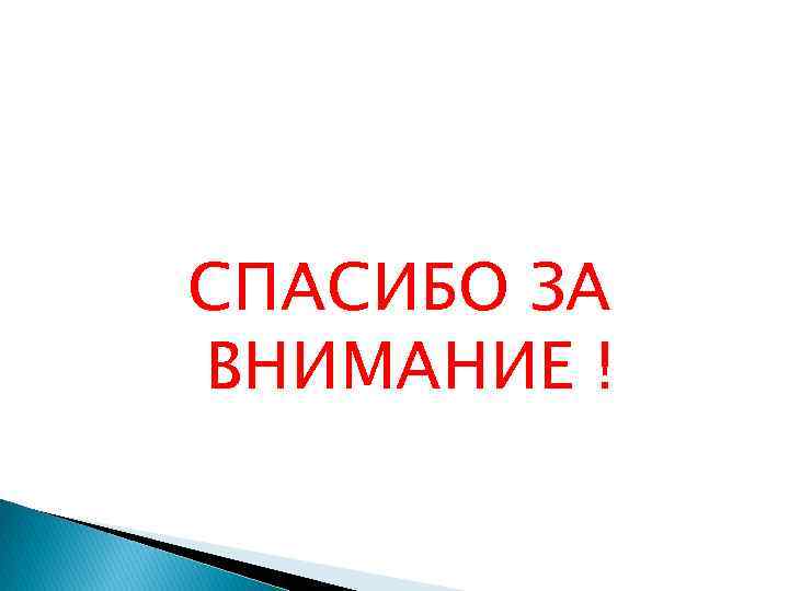 СПАСИБО ЗА ВНИМАНИЕ ! 