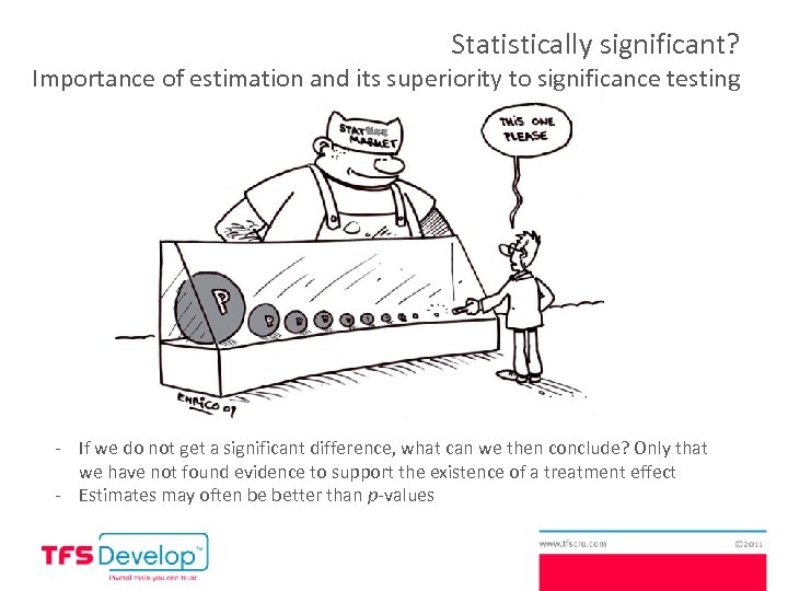 Statistically significant? Importance of estimation and its superiority to significance testing - If we