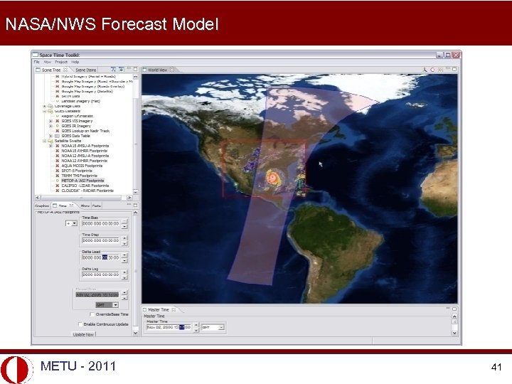 NASA/NWS Forecast Model METU - 2011 41 