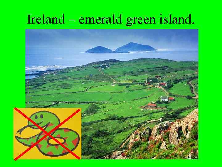 Ireland – emerald green island. 