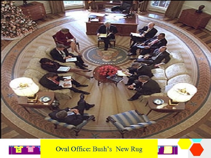 Oval Office: Bush’s New Rug 