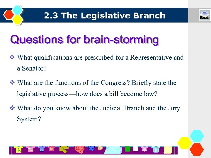 2. 3 The Legislative Branch What qualifications are prescribed for a Representative and a