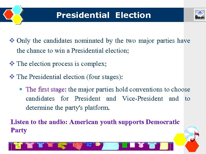 Presidential Election Only the candidates nominated by the two major parties have the chance