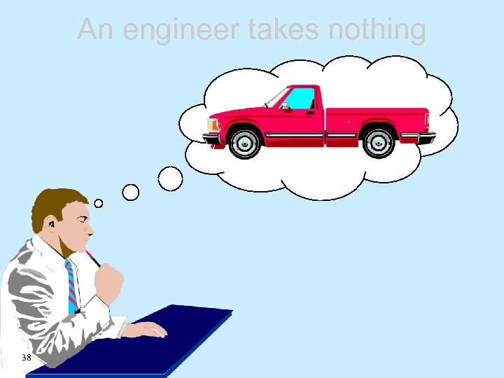 An engineer takes nothing 38 