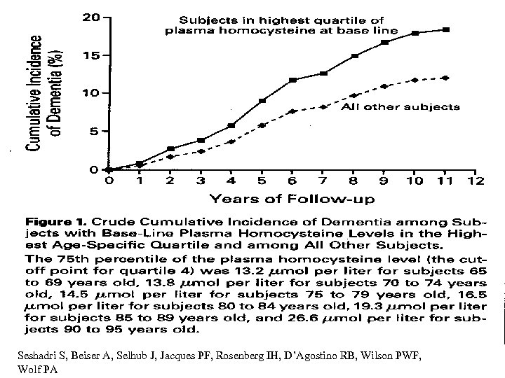 Seshadri S, Beiser A, Selhub J, Jacques PF, Rosenberg IH, D’Agostino RB, Wilson PWF,