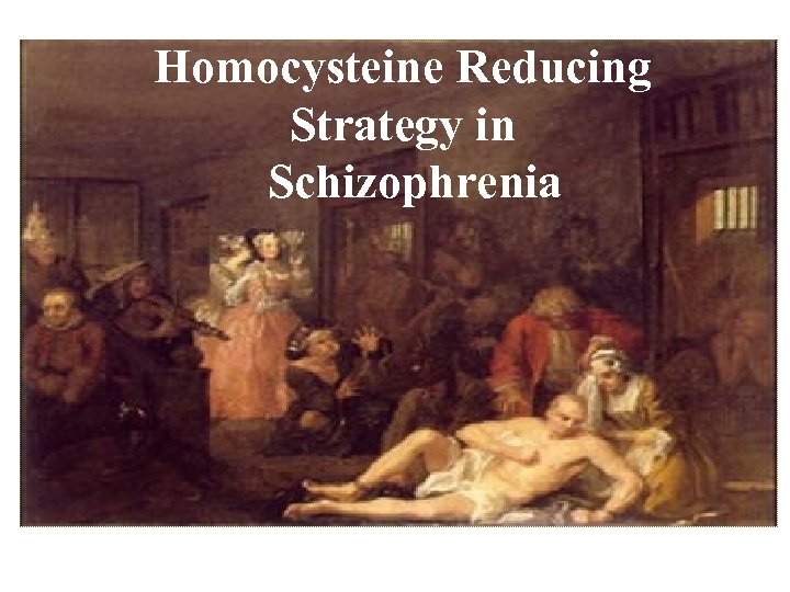 Homocysteine Reducing Strategy in Schizophrenia 