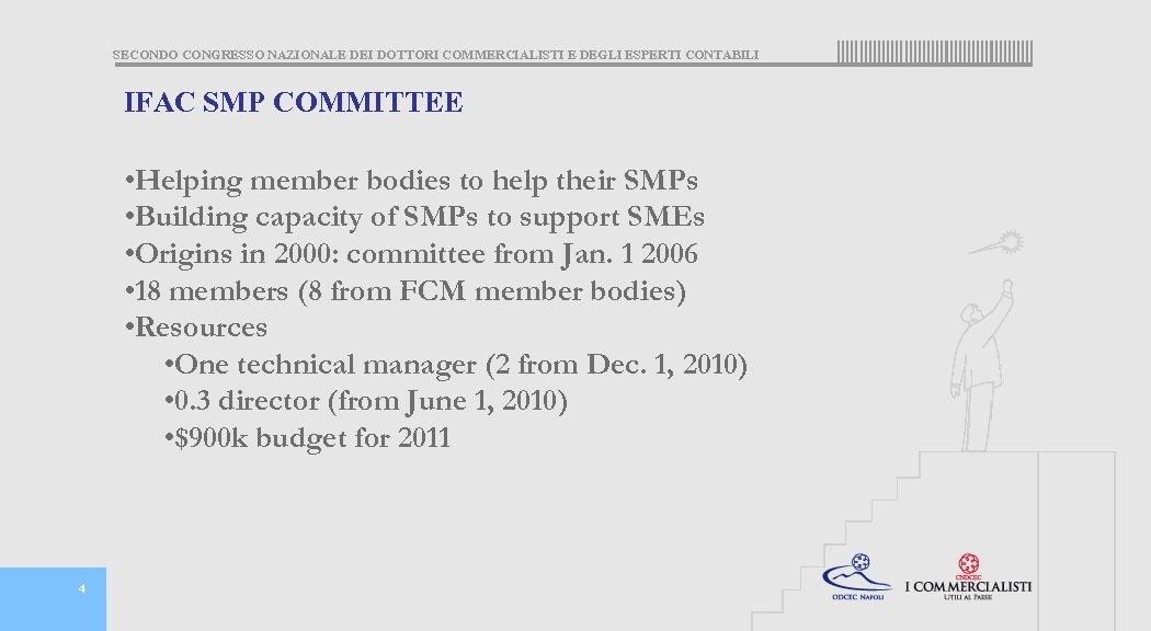 SECONDO CONGRESSO NAZIONALE DEI DOTTORI COMMERCIALISTI E DEGLI ESPERTI CONTABILI IFAC SMP COMMITTEE •