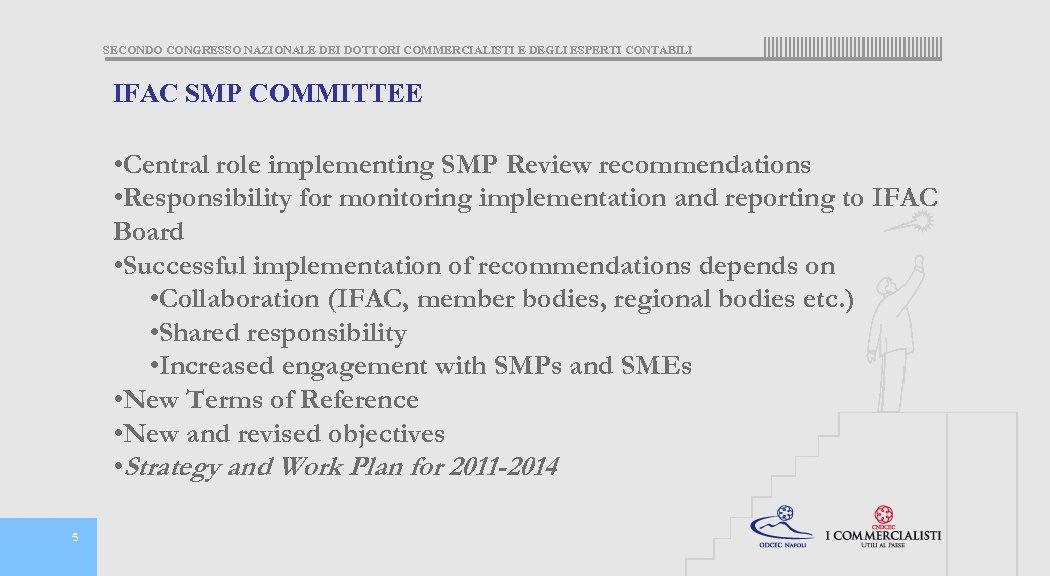SECONDO CONGRESSO NAZIONALE DEI DOTTORI COMMERCIALISTI E DEGLI ESPERTI CONTABILI IFAC SMP COMMITTEE •
