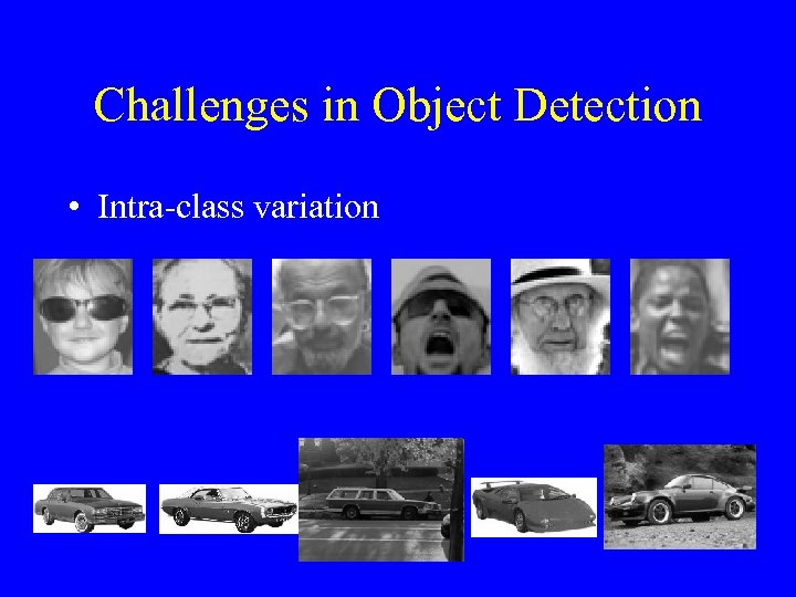 Challenges in Object Detection • Intra-class variation 